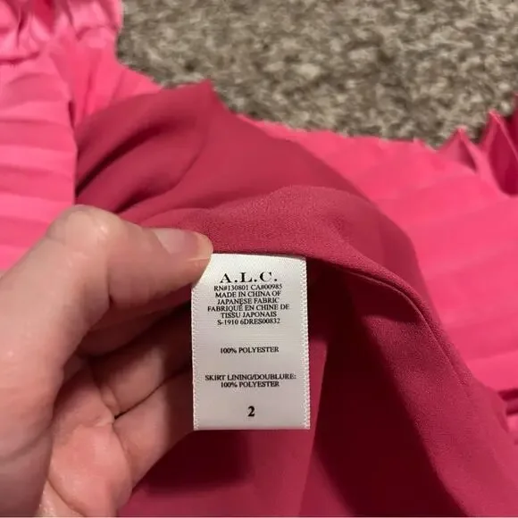 A.L.C Renzo Dress Pink Size 2 - Picture 8 of 10